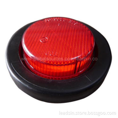 LED side marker light with PC lens, PVC grommet, red, amber and white light available